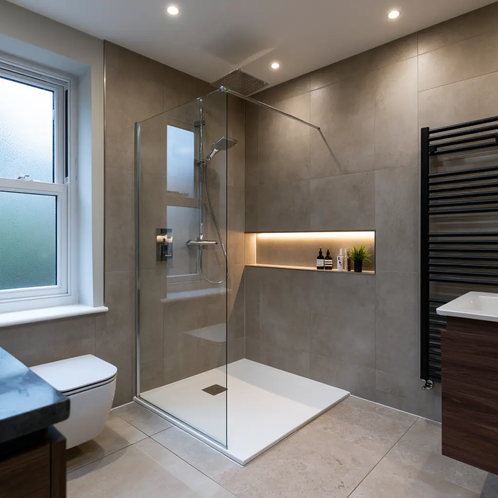 Complete modern bathroom installation